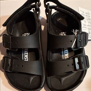 Birkenstock Kids Black Double-Strap Sandals
